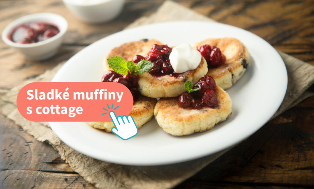 Sladké muffiny s cottage cheese