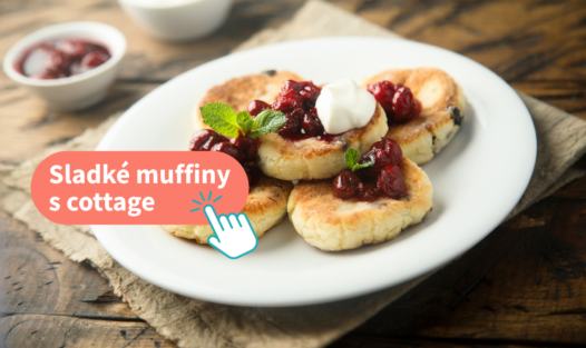 Sladké muffiny s cottage cheese